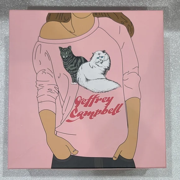 Jeffrey Campbell Aubrey Spike Beige Studded Wedges In Box Size 10 - Picture 5 of 5